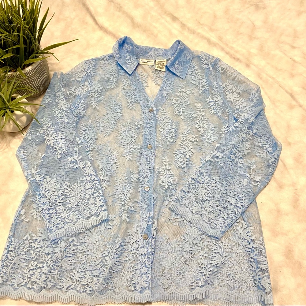 Vintage Lace Sheer Shirt